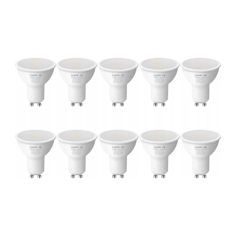 LEPRO 200081-WW-EU-10 GU10 LED Bulb, 4.5W (50W), 345 lm, 2700K, 100°, 10 pcs.