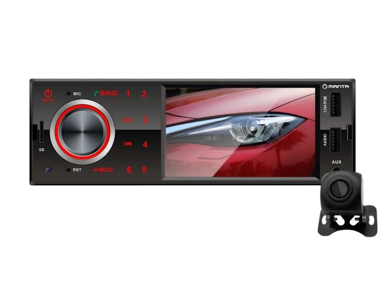MANTA auto radio RS5502, kamera za vožnju unatrag, BT, 4", USB, 4x50W, ISO, HF - 05160045