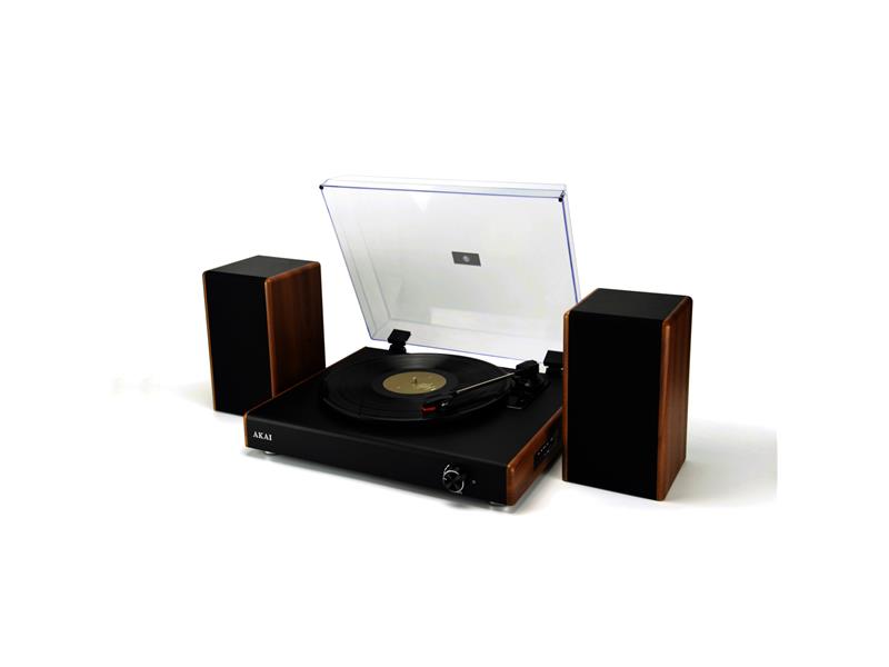 AKAI gramofon, BT, USB, REC mode, Hi-Fi vanjski stereo zvučnici, drvo ATT-240SP - 05250007