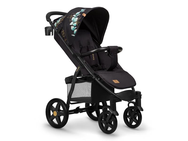Lionelo dječja kolica ANNET PLUS, crna GOLDENMOME + zaštita za noge, od komaraca - 21050043