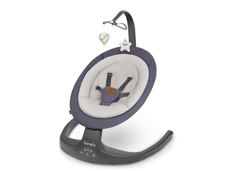 Lionelo dječja zibalica RALF, 12 melodija, 5 brzina, igračke, svia multicolor - 21040082