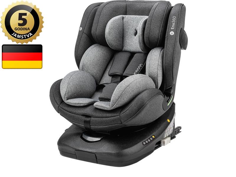 OSANN autosjedalica Eno360, i-Size, ISOFIX-360, 40-150cm, siva JAMSTVO 5god - 21020144