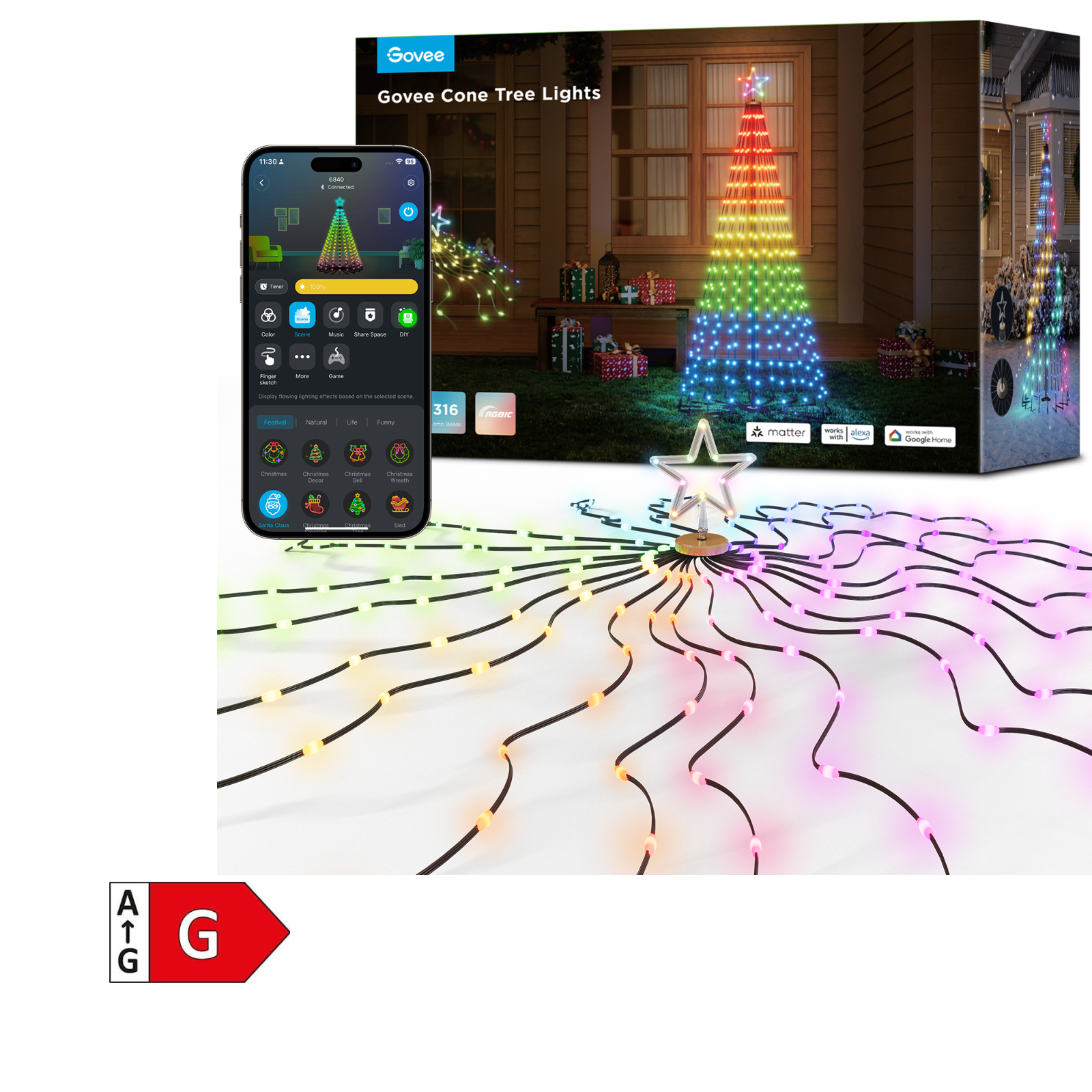 GOVEE CONE TREE LIGHTS