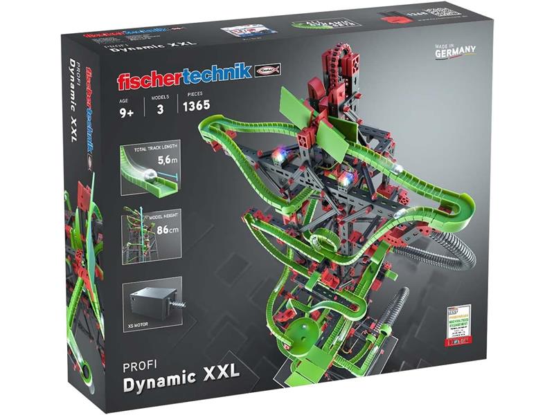 Fischertechnik slagalica STEM, 1365 dijelova, 9+, staza za kuglice Dynamic XXL - 18050136