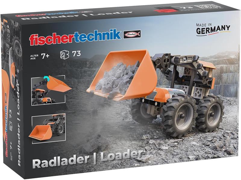 Fischertechnik slagalica STEM, 72 dijelova, 7+, Bager Utovarivač - 18050154