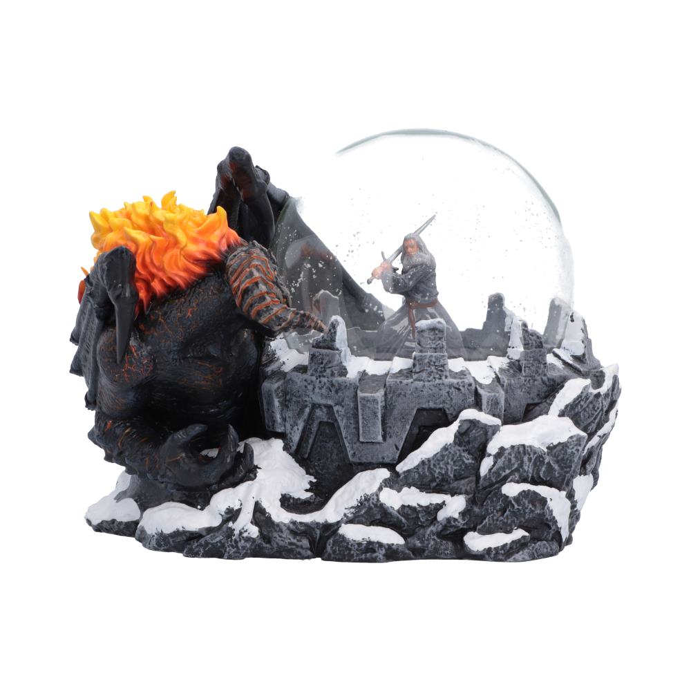 NEMESIS NOW - LORD OF THE RINGS - BATTLE OF THE PEAK SNOW GLOBE 12.8CM