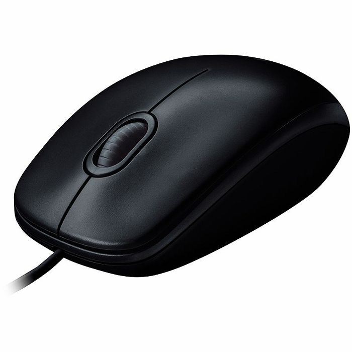 LOGITECH B100 Wired Mouse - BLACK - USB - B2B