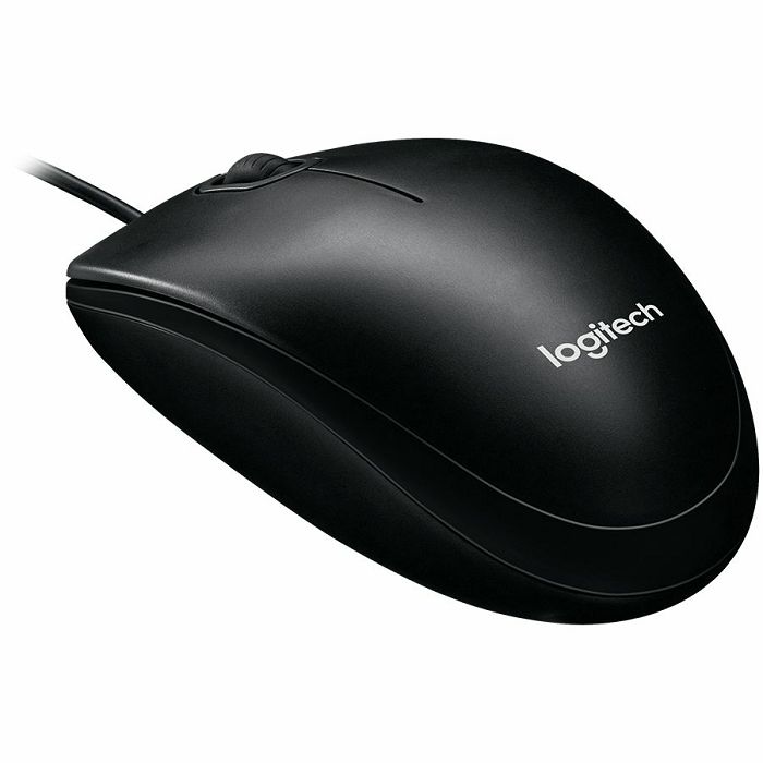 LOGITECH B100 Wired Mouse - BLACK - USB - B2B