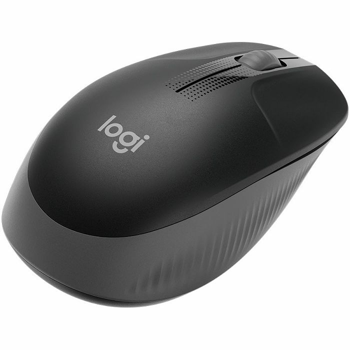 LOGITECH M190 Full-size wireless mouse - MID GREY - 2.4GHZ