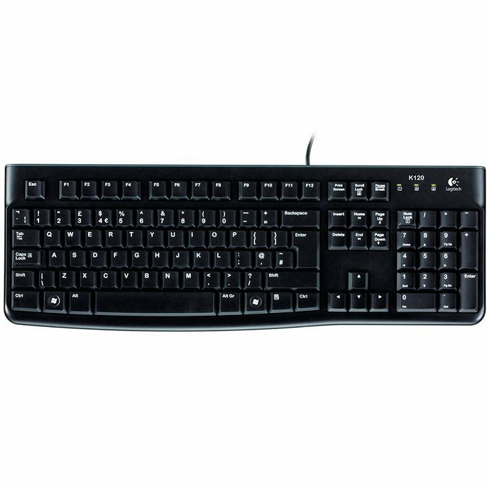 Tipkovnica LOGITECH K120, black