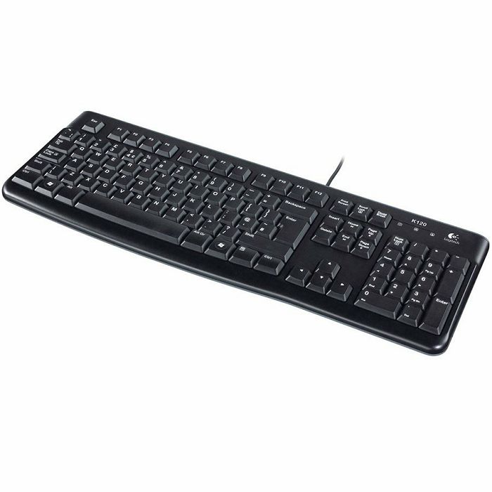 Tipkovnica LOGITECH K120, black