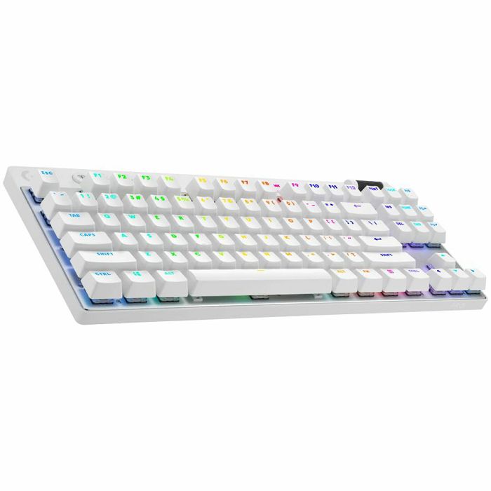 LOGITECH G PRO X TKL LIGHTSPEED Mechanical Gaming Keyboard - WHITE - US INTL - TACTILE