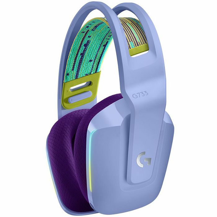 LOGITECH G733 Wireless LIGHTSPEED RGB Gaming Headset - LILAC