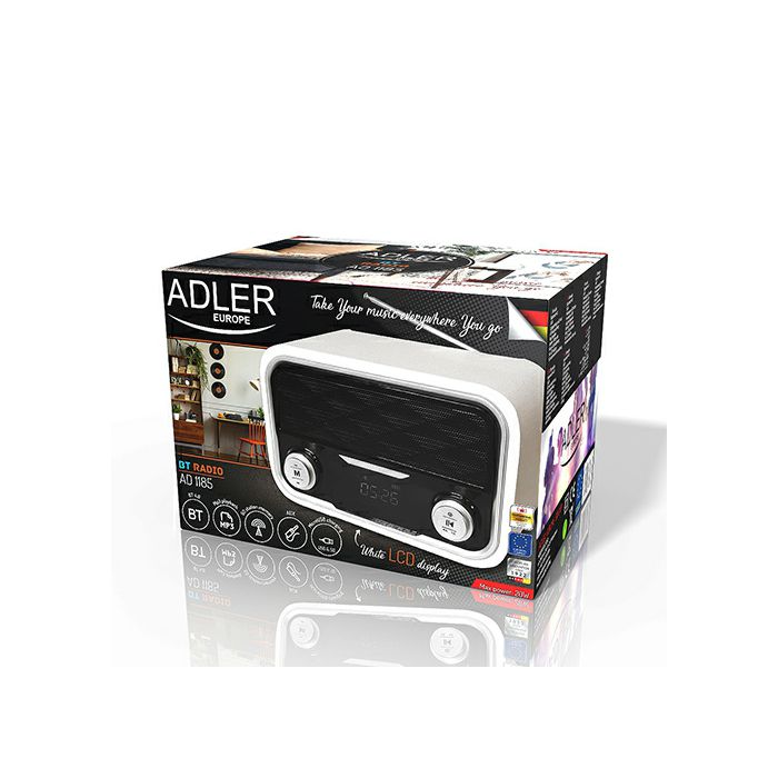 Adler radio and player Bluetooth / AUX / FM / SD / USB AD1185