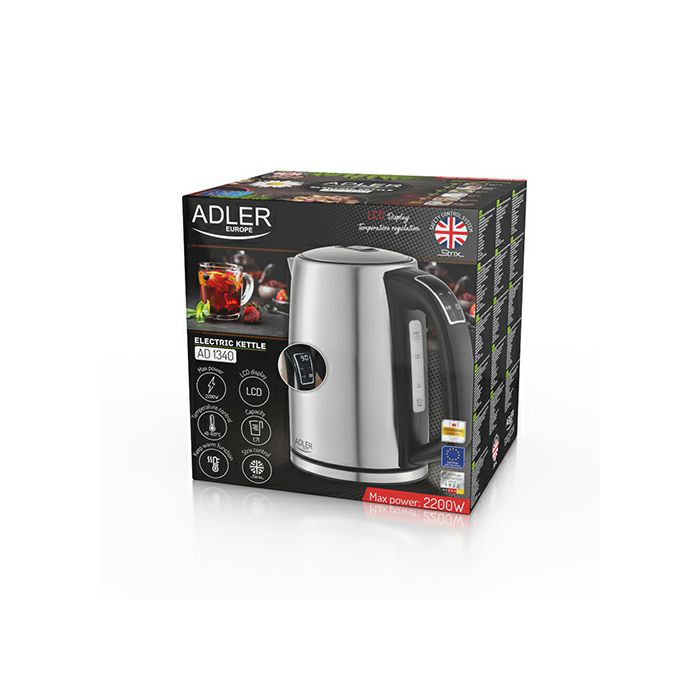 Adler water heater with temperature control 1.7L 2200W AD1340
