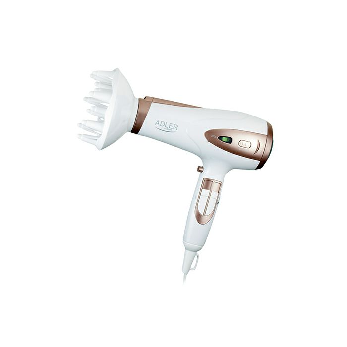 Adler ionic hair dryer 2200W AD 2248 white