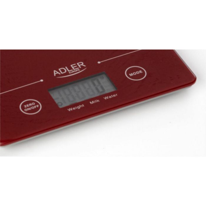 Adler kitchen scale red