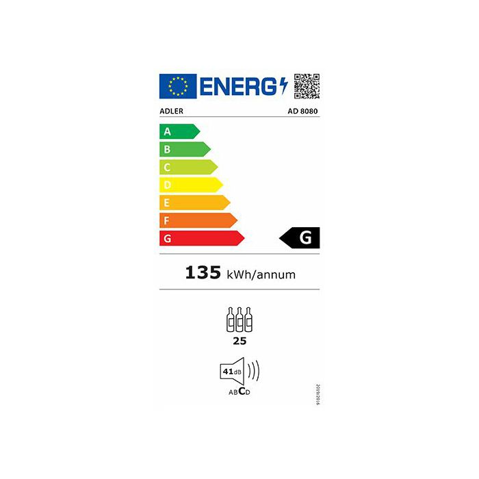 Adler wine display case 60L double cooling zone AD8080
