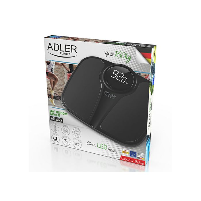 Adler personal scale black AD8173B