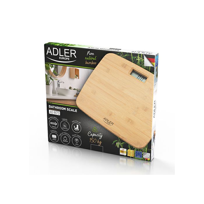 Adler personal scale bamboo AD8173