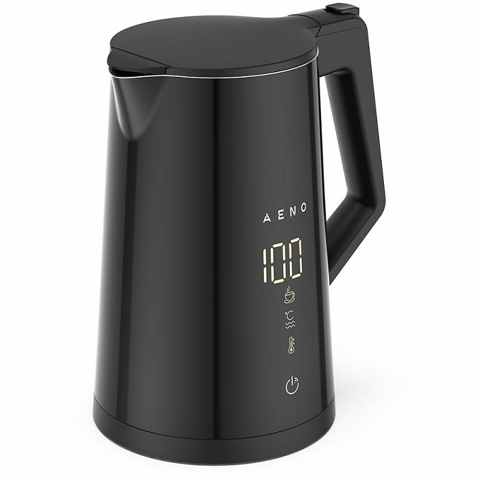 AENO Electric Kettle EK7S Smart: 1850-2200W, 1.7L, Strix, Double-walls, Temperature Control, Keep warm Function, Control via Wi-Fi, LED-display, Non-heating body, Auto Power Off, Dry tank Protection