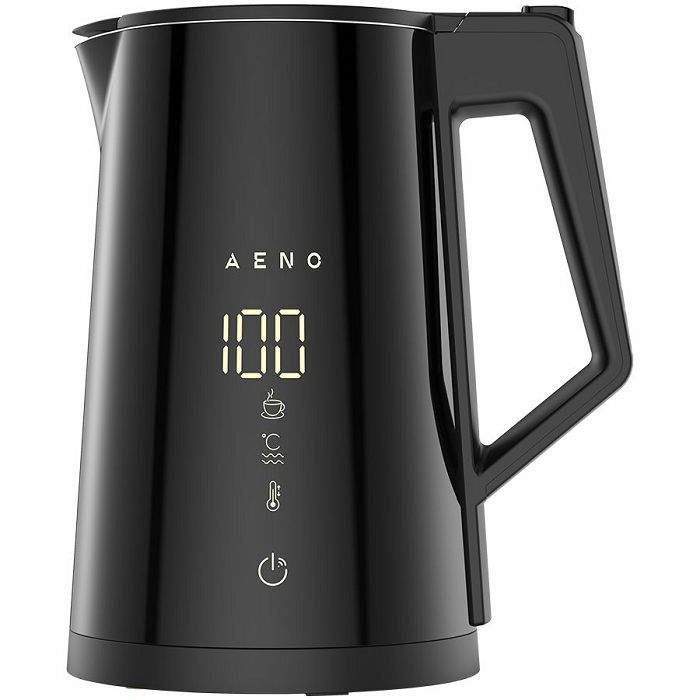 AENO Electric Kettle EK7S Smart: 1850-2200W, 1.7L, Strix, Double-walls, Temperature Control, Keep warm Function, Control via Wi-Fi, LED-display, Non-heating body, Auto Power Off, Dry tank Protection