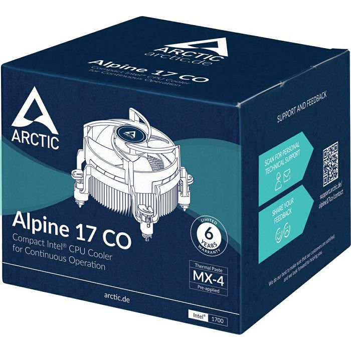 ARCTIC Alpine 17 CO, cooler for INTEL desktop processors