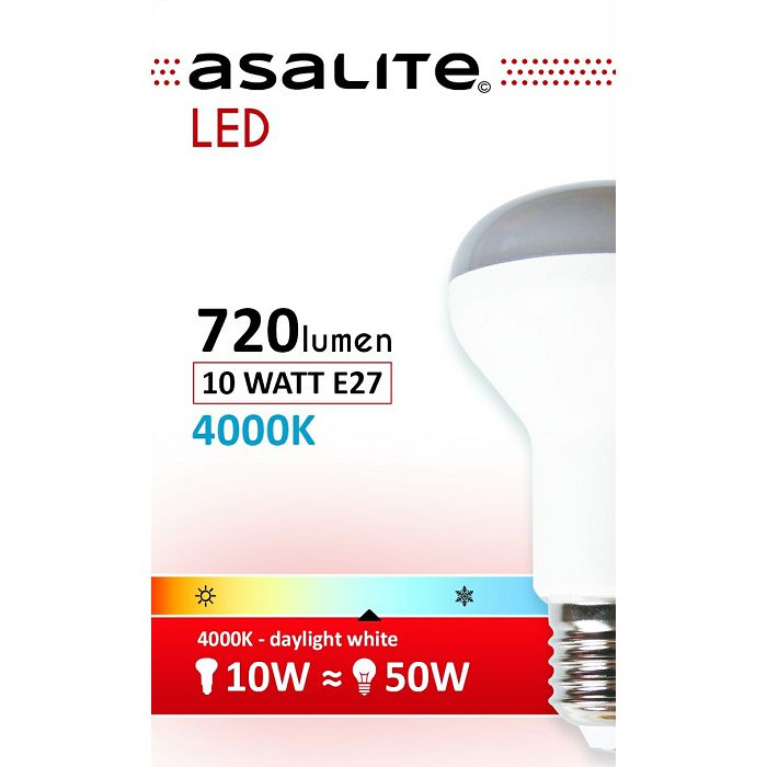 ASALITE LED bulb E27 R63 10W 4000K 720lm