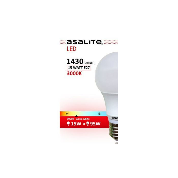 ASALITE LED bulb E27 15W 3000K 1430lm