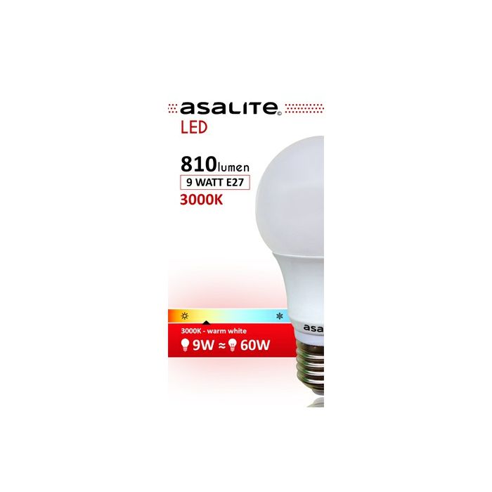 ASALITE LED bulb E27 9W 3000K 810lm