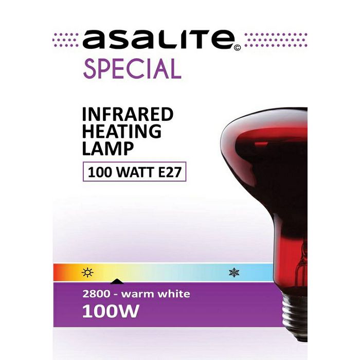 ASALITE IR lamp E27 G95 100W 2800K