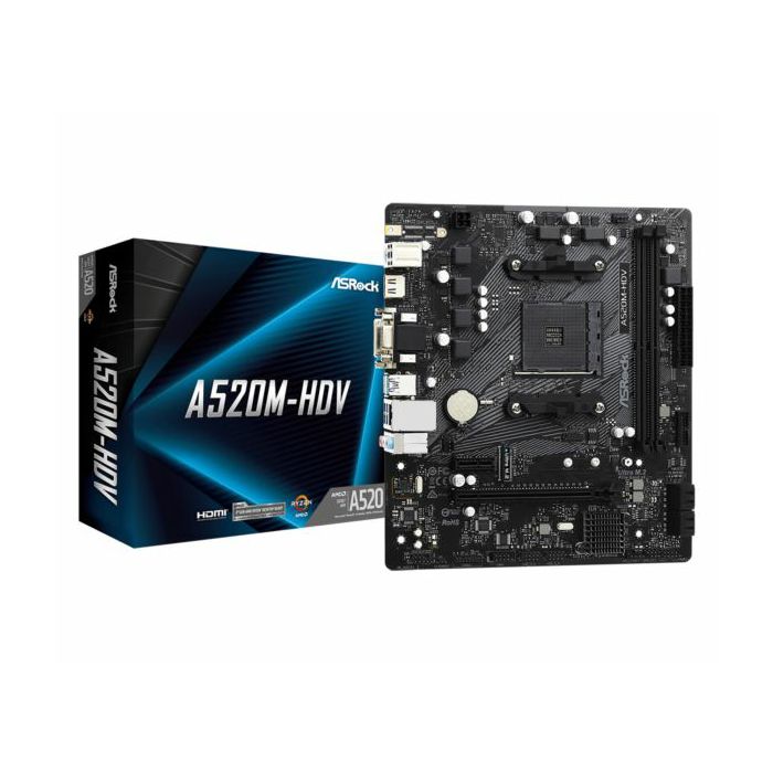 Matična Asrock A520M-HDV, 2xDDR4, M.2, S.AM4