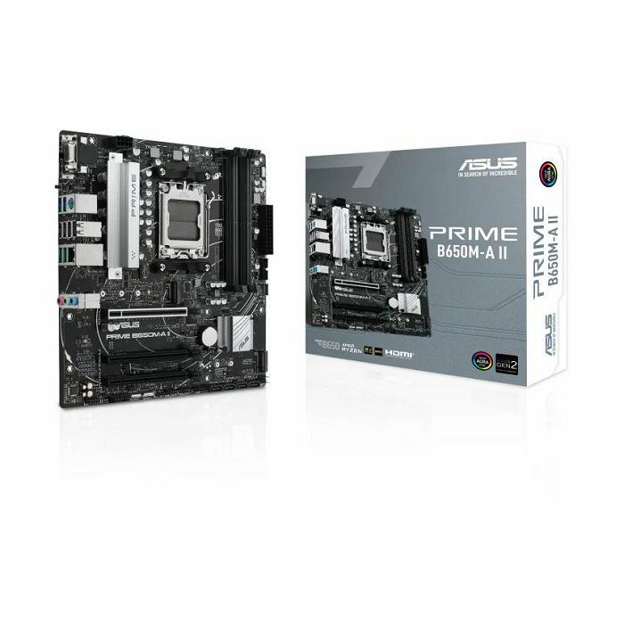 ASUS PRIME B650M-A II-CSM, DDR5, SATA3, USB3.2Gen2, DP, 2.5GbE, AM5 mATX