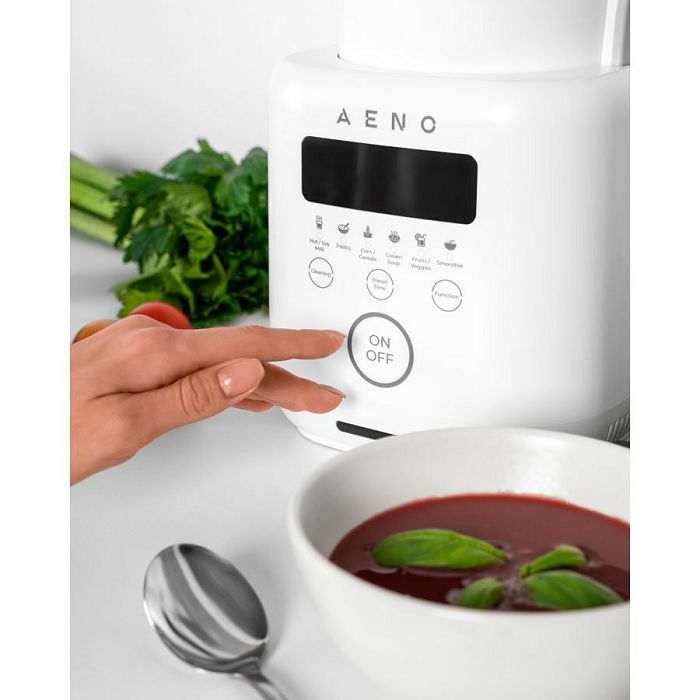 AENO Table Blender-Soupmaker TB2: 800W,  28000 rpm, boiling mode, high borosilicate glass cup, 1.75L, 6 automatic programs, preset time, LED-display