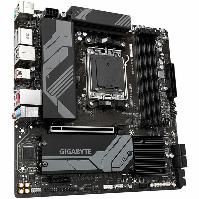 GIGABYTE B650M DS3H (AM5, 4DDR5 128GB, 1x PCI-E 4.0 x16x16, 1x PCI-E 3.0 x16x1, 4x SATA, 2x M.2 PCIe 4.0, 1xUSB 3.2 Gen2, 4x USB 2.0, 1xUSB 3.2 Gen2 Type-C, 1xHDMI, 1xDP, 2.5GbE LAN,