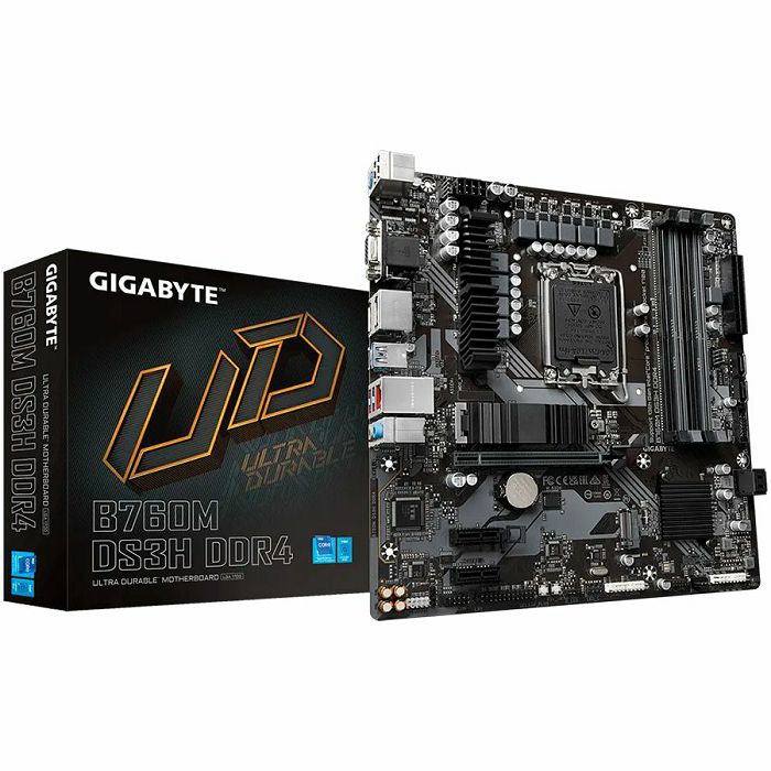 Matična GIGABYTE B760M DS3H DDR4, 4xDDR4, S.1700