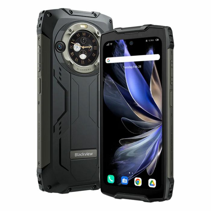 Blackview Smartphone Rugged Phone BV9300 Pro 12GB+256GB with Built-in 100LM Flashlight, Black