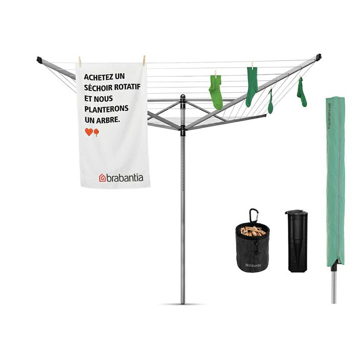 Brabantia outdoor dryer Lift-O-Matic for laundry 50m gray