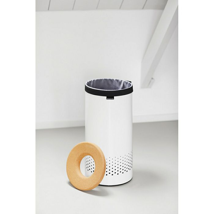 Brabantia laundry basket 35L round, white