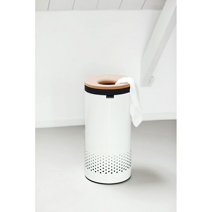 Brabantia laundry basket 35L round, white