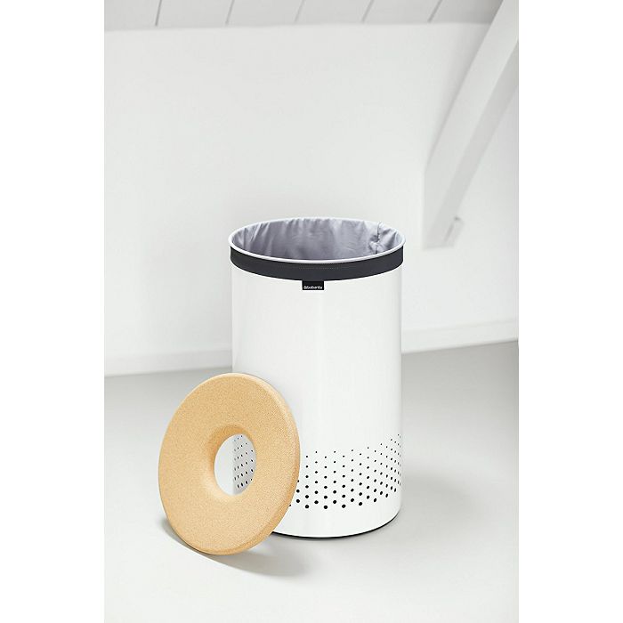 Brabantia laundry basket 60L round, white