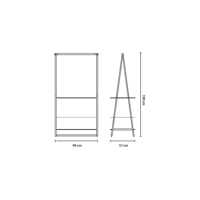 Brabantia clothes rack white