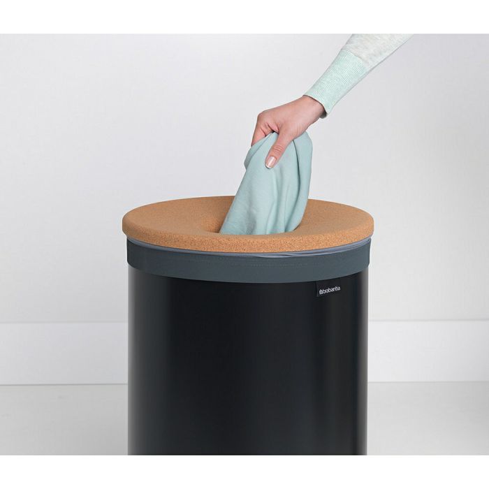 Brabantia laundry basket 60L round, black