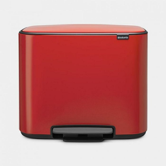 Brabantia pedal bin 3x11L red 121029