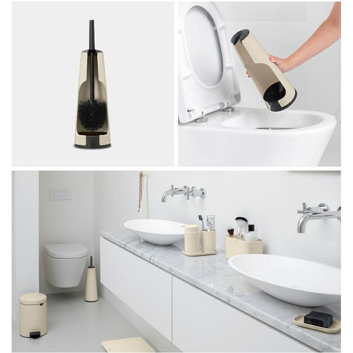 Brabantia toilet brush and stand - beige