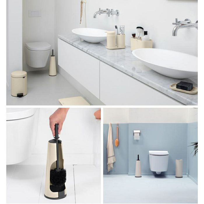 Brabantia toilet brush and stand - beige