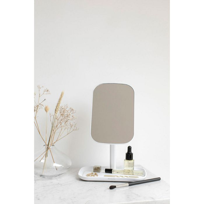 Brabantia ReNew mirror with storage container dark white