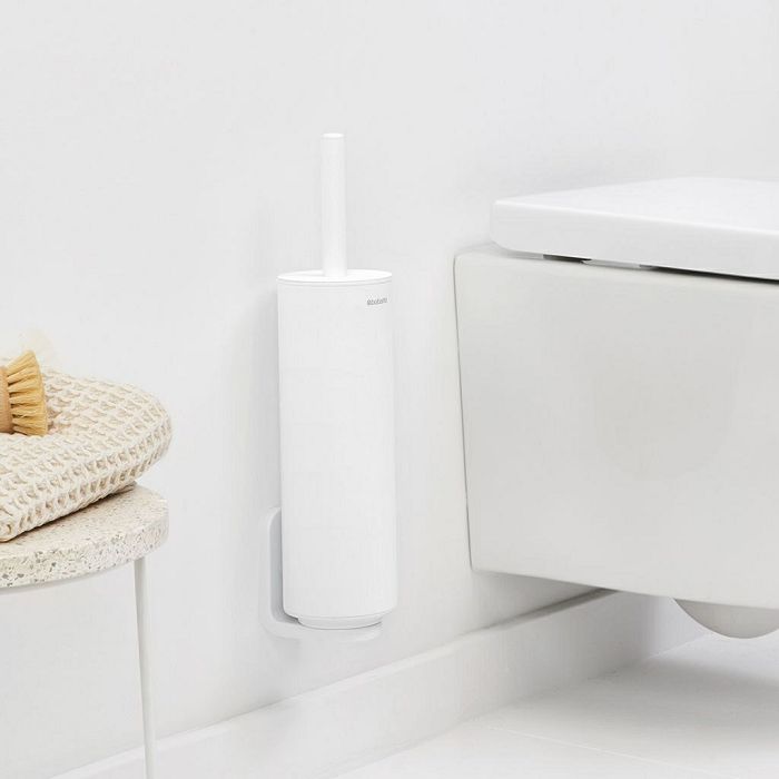 Brabantia MINDSET holder and brush for toilet white