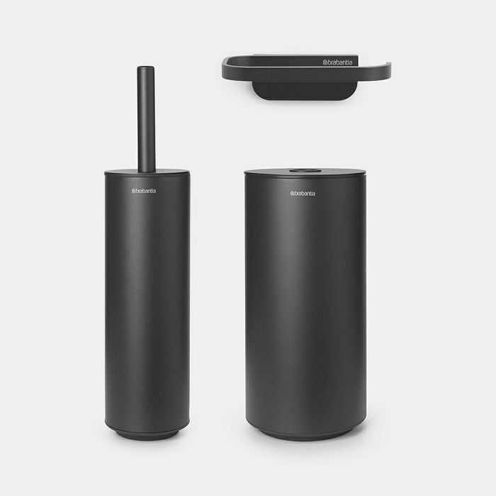 Brabantia MINDSET three-piece bathroom set mineral gray