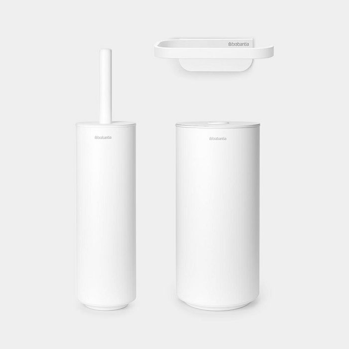 Brabantia MINDSET three-piece bathroom set white